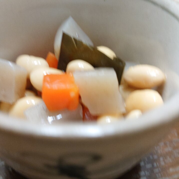 茹で大豆五目煮